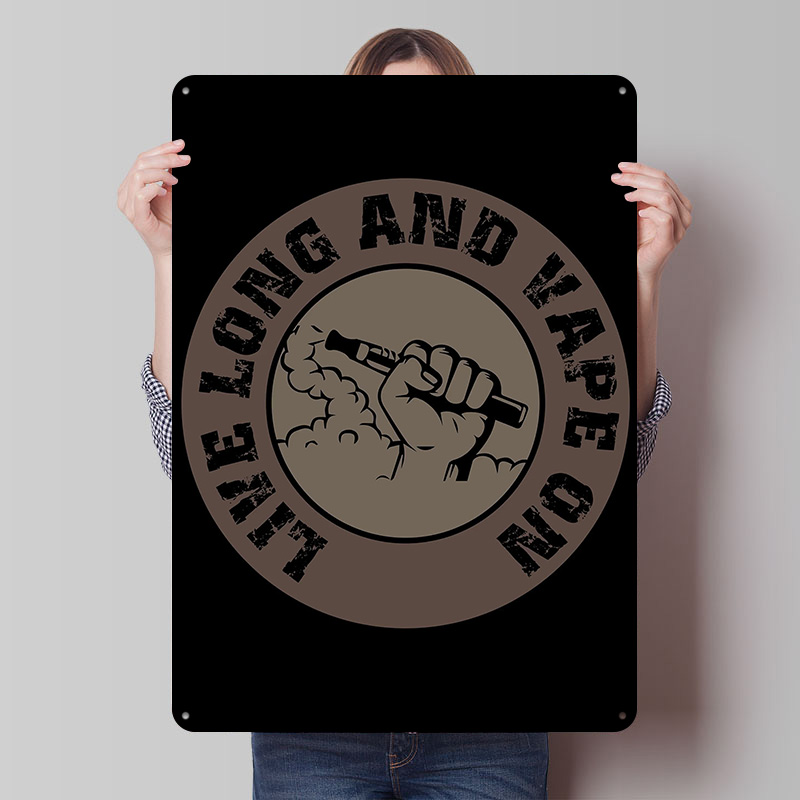 Vape Decoration - Vape Design für Ecig Weißblech-Poster, anpassbare