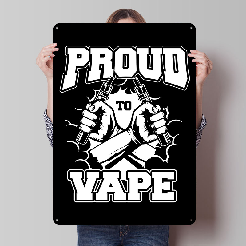 Vape Decoration - Vape Vaper Vaping Weißblech-Poster, anpassbare Wandkunst,