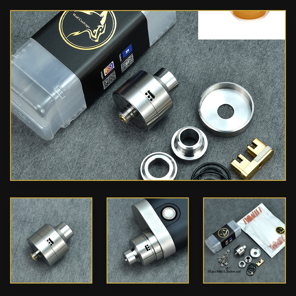 Vape Accessory - Wolfcoolvape Nisshoku RDA Atomizer für MTL