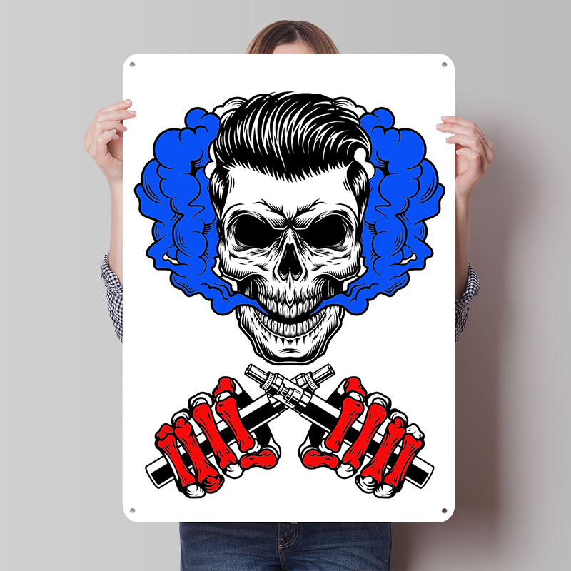 Vape Decoration - Vape Weißblech-Poster, anpassbare Wandkunst, Retro-Vintage-Metallschilder für