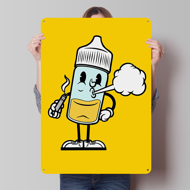 Liquid Vape Weißblech-Poster,  – Vape Decoration Bewertung und Preis
