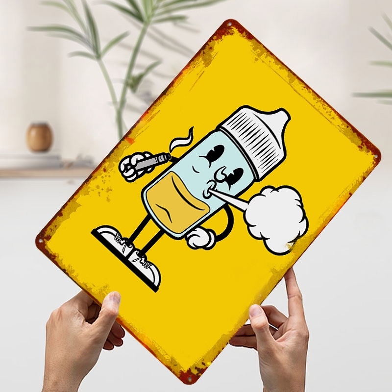 Liquid Vape Weißblech-Poster,  – Vape Decoration Bewertung und Preis