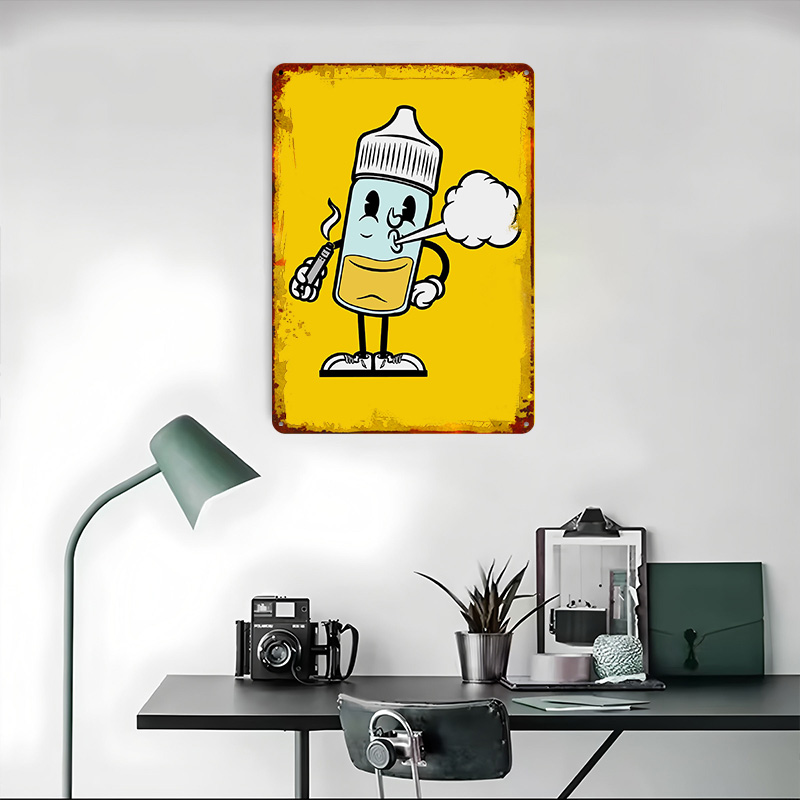 Liquid Vape Weißblech-Poster,  – Vape Decoration Bewertung und Preis