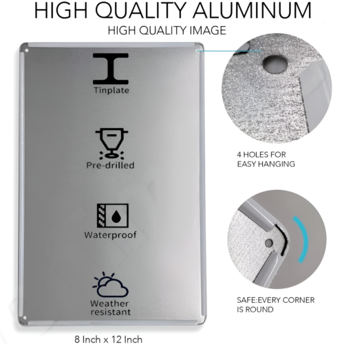Metallschild „No Vaping Or Smo – Vape Decoration Bewertung und Preis