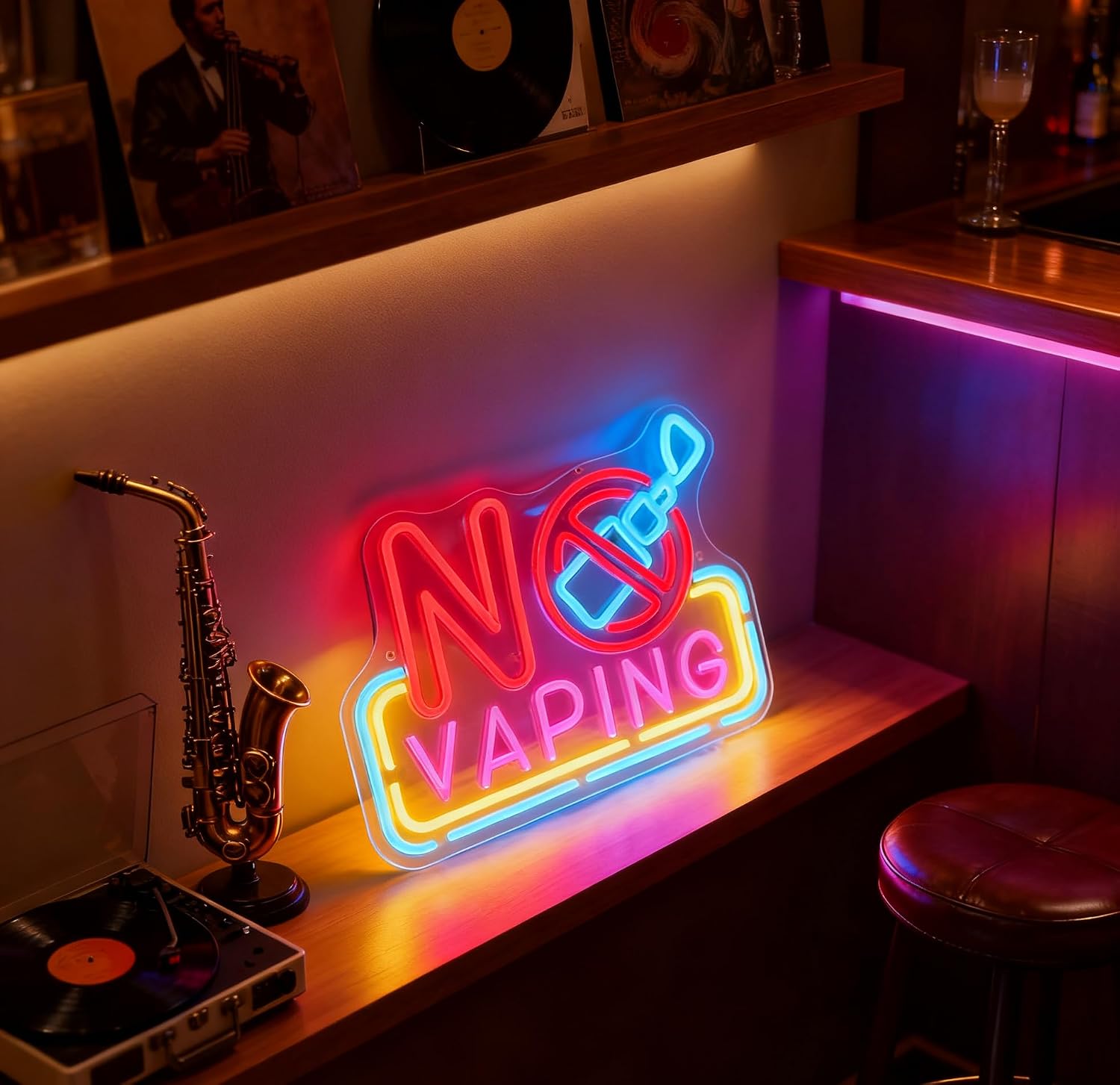 No Vaping LED-Neonschild USB-b – Vape Decoration Bewertung und Preis