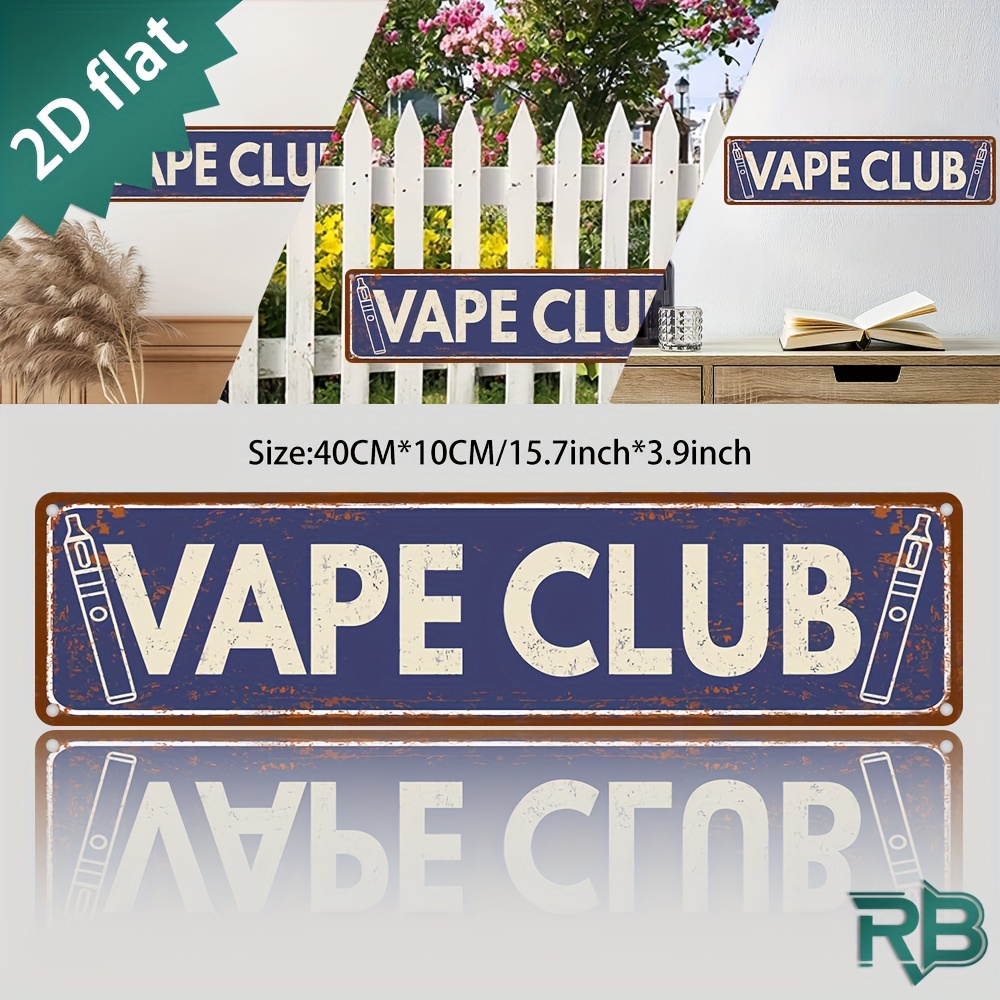 2D Flach – Vintage-Metallschil – Vape Decoration Bewertung und Preis