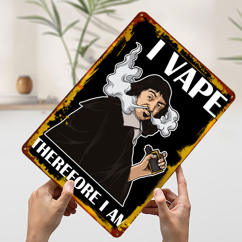 I Vape Therefore I Am Weißblec – Vape Decoration Bewertung und Preis